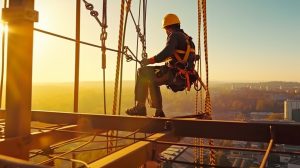 Generative AI, hanging wires, scaffolding assembly, and construc